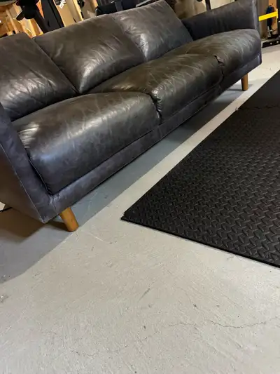 Structube Leather Couch, View more