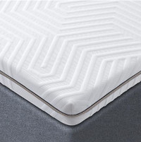 Double Bed Mattress Topper Gel & Bamboo Charcoal Infused - 74x54