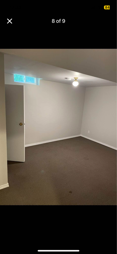 2 bedroom basement with den close Sheridan Collage , bus stops and stores , no smoking , no pets $17...