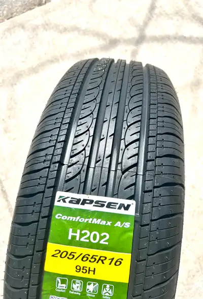 These are a Brand New Set of 4 Tires. I DO NOT INSTALL 205/65R16 Kapsen Comfortmax All season Tires....
