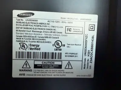 I'm selling a used 55-inch Samsung UN55D6000 LED TV, which delivers a great viewing experience with...