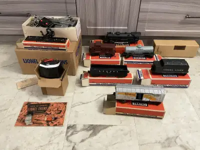 1953 Lionel Train Set $700. All are in good condition and in original boxes. Needs new cord for tran...