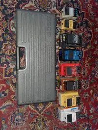 Boss Guitar Pedals and case