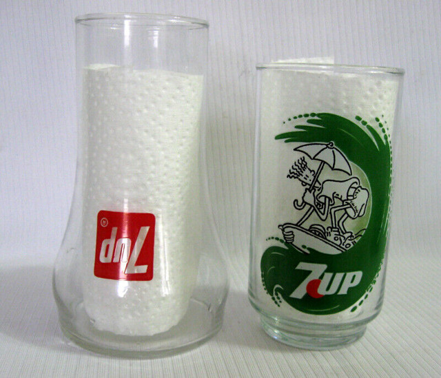 VERRES PROMO GLASSES... /SEVEN-UP..AU CHOIX dans Art et objets de collection  à Ouest de l’Île