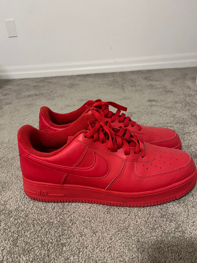 Size 13 Red Airforce one’s  in Men's in Kitchener / Waterloo