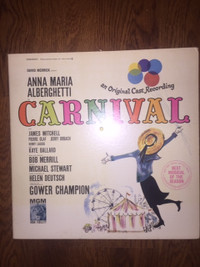 Carnival - An Original Cast Recording 33 1/3 rpm vinyl record