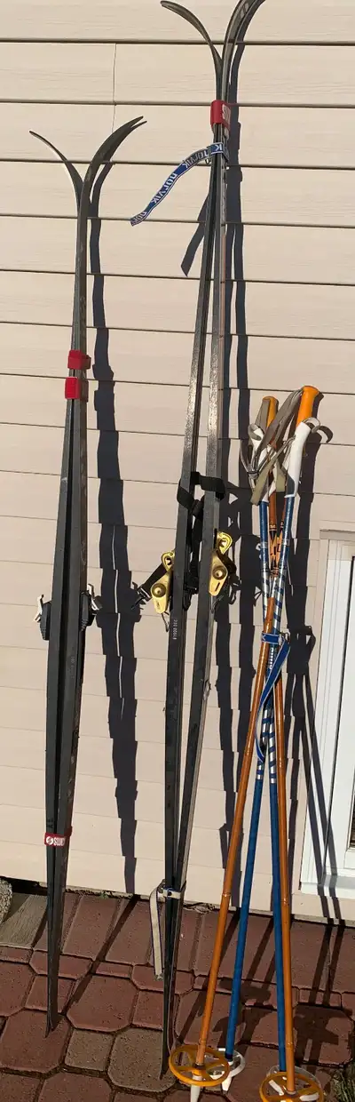 Vintage cross-country skis, View more