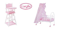 Corolle - High Chair 2-in-1 and Canopy Bed for baby doll