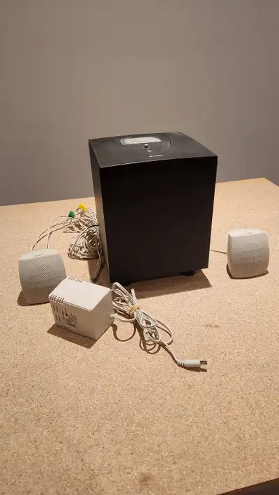 Labtec, LCS-2414 Powered Subwoofer with 2 Satellite Speakers, View more