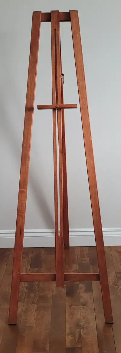 Chevalet pliable en bois Facile à transporter 65''H x 22.5'' Wooden Painter's Easel Foldable, easy t...