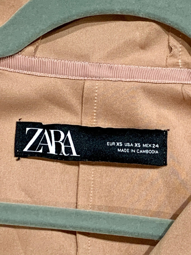 ZARA Coat Faux Suede Pink in Women's - Tops & Outerwear in Oakville / Halton Region - Image 4