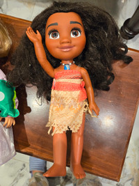 Official Disney Moana and Rapunzel - 13 inch dolls