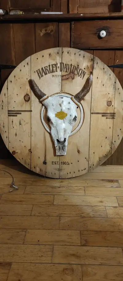 Harley Davidson skull sign 32", View more