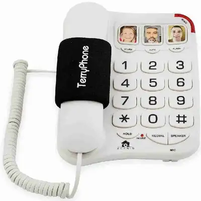 Big Button Phone for Seniors - Corded Landline Telephone - One-T, View more