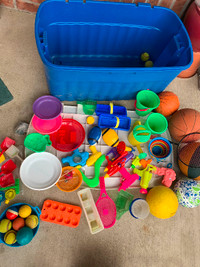 Toys in Large Tote which is included