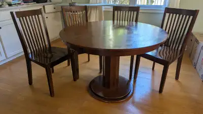 Wooden breakfast table set, View more