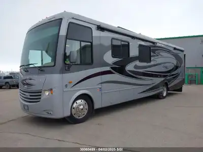 loaded with all options and many upgrades, sat tv, big fridge, auto jacks, stores inside, never wint...