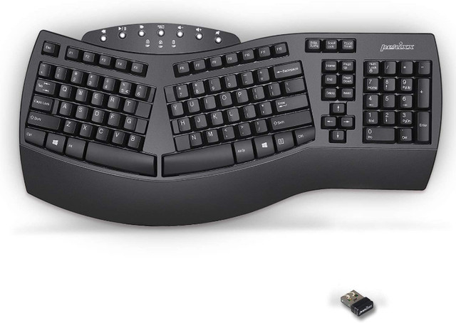 Perixx Periboard-612 Wireless Ergonomic Keyboard with Bluetooth in Mice, Keyboards & Webcams in London