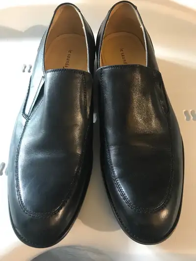 two pair of men’s leather shoes, View more