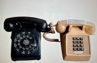 4 MORE VINTAGE PHONES TELEPHONES UNIQUE STYLES