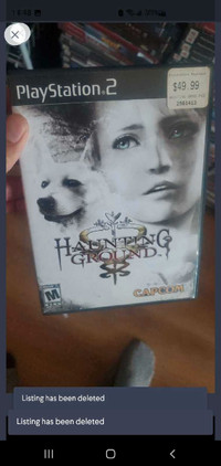 SS level Playstation 2 Game / Haunting Ground