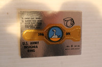 Carte #6 RAT PATROL Army Insignia Ring Bague Topps 1966