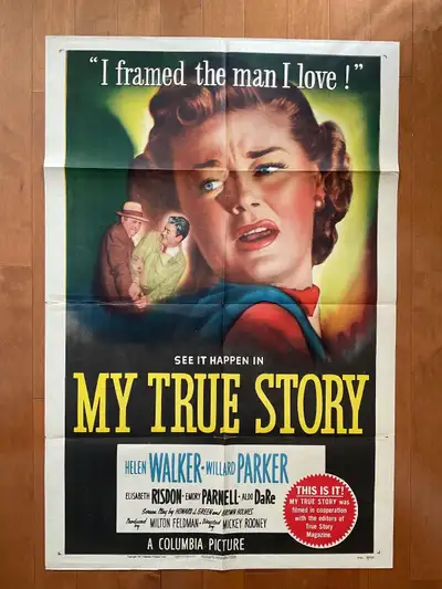 This is an Original Vintage and Rare 1951 unused and unrestored Movie Theatre Poster from the 1951 m...