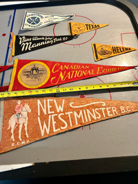 Collection of Vintage Felt Pennants