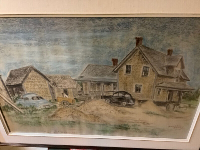 Vintage Original Charcoal on Paper  by Howard Berry in Arts & Collectibles in Belleville - Image 4