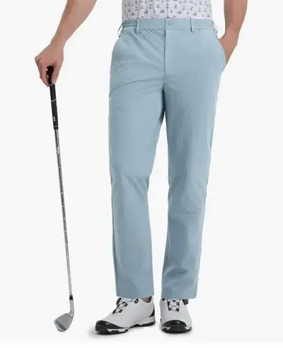 Men's Golf Pants 40x30 Powder Blue | Stretch Water-Resistant, View more