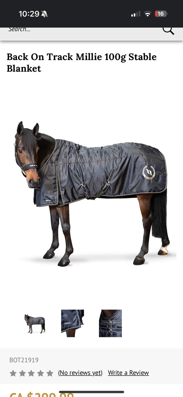 EUC 81” Back on Track Millie Stable Blanket in Equestrian & Livestock Accessories in Hamilton