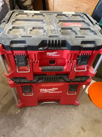 Makita pack out tool storage two sections mint condition