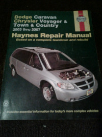 Haynes DODGE CARAVAN/ CHRYSLER VOYAGEUR & TOWN & COUNTRY Manual