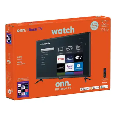 Onn 32" 720p Roku Smart Tv - Mega Clearance Sale!, View more
