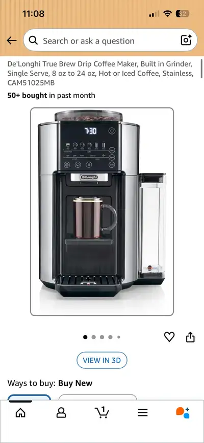 New! De'Longhi Coffee Maker, View more