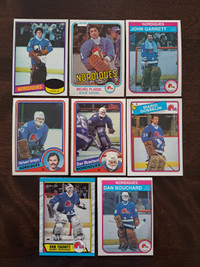 Cartes de hockey ''les gardiens'' Nordiques de Québec