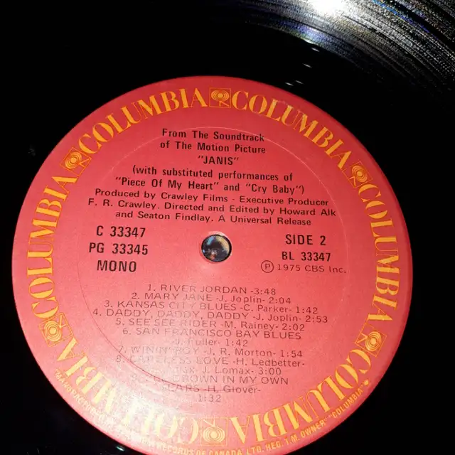 Vintage Vinyl Janis 1975  33345 /3334763010223888771123