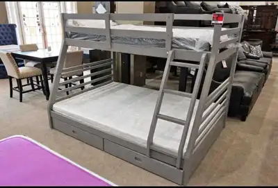 ADULTS AND KIDS WOODEN BUNK BED Twin Over Double Woden, View more