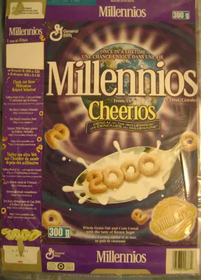 collectable Cheerios cereal box in excellent condition from 2000 (Sorry NO actual cereal involved he...