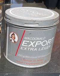 Rare Boite Tabac Export Extra Light 2 Differentes 1980s
