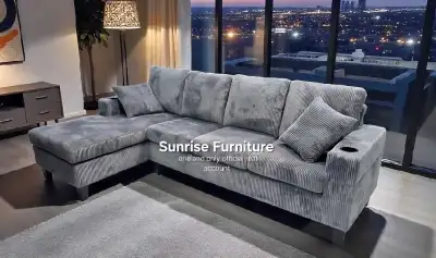 Corduroy Sectional Sofa, View more