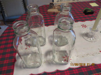 1 litre glass milk bottles