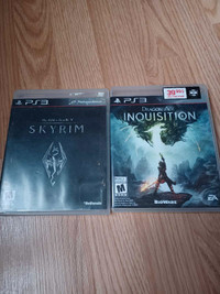 2 jeux ps3 skyrim et dragon age inquisition