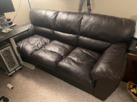 Brown Leather Couch