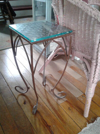 Cast iron side table