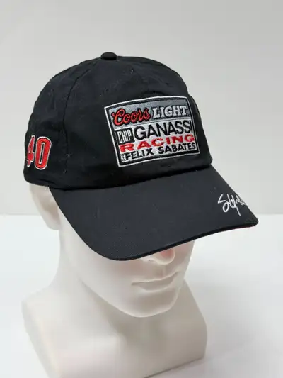 Vintage Coors Light Chip Ganassi Racing cap with embroidered logos and number 40 on the side. Featur...