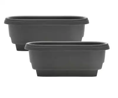 Bloem Classic Deck Rail Planter, 24-inch long, View more