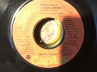 1977 Michel Rivard 45 tours “Méfiez vous du grand amour “