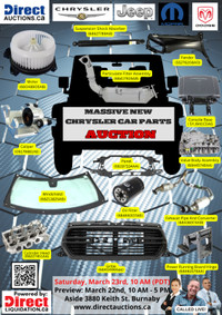 Massive NEW Mopar: Chrysler Car Parts Auction