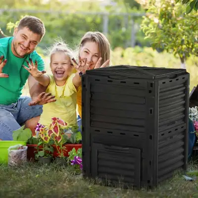 Garden Compost Bin Large, Black Color , View more